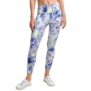 NWOT Calvin Klein Performance Wick High-Waist 7/8 Leggings Tie-Dye Orchid Print